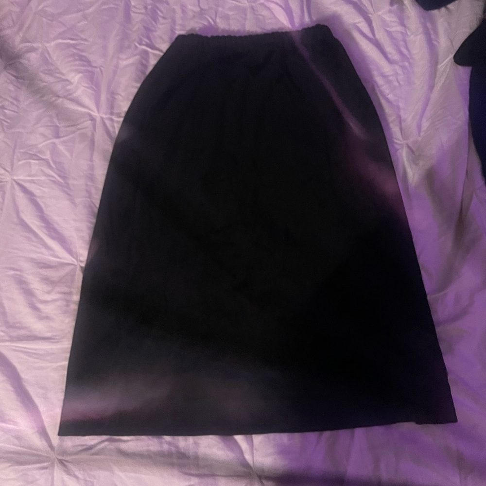 long black velvet skirt